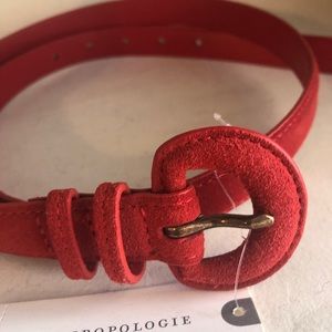 NWT Red Anthropologie Belt